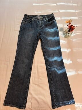 Chico's Platinum Dark Blue Flare Jeans